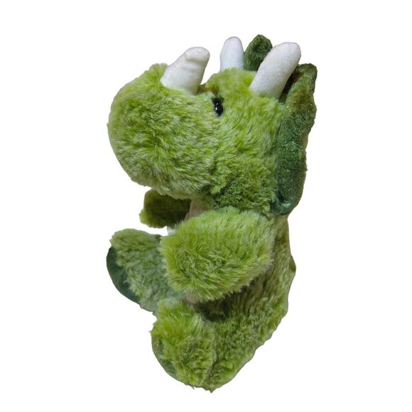 Kellytoy 2017 Triceratop Dinosaur 7” Plush Stuffed Animal Toy Heart Glitter Eyes - Picture 7 of 10